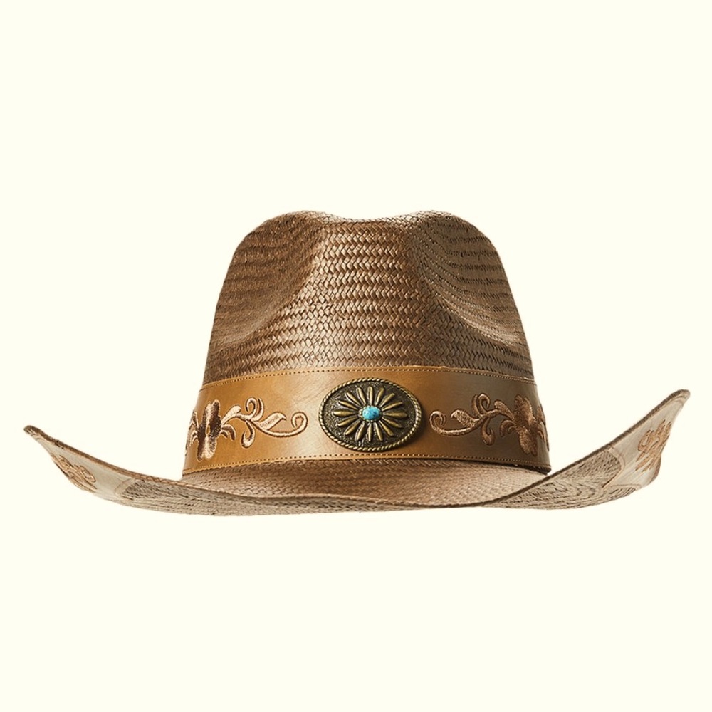 Boho Inspired Embroidered Cowboy Hat